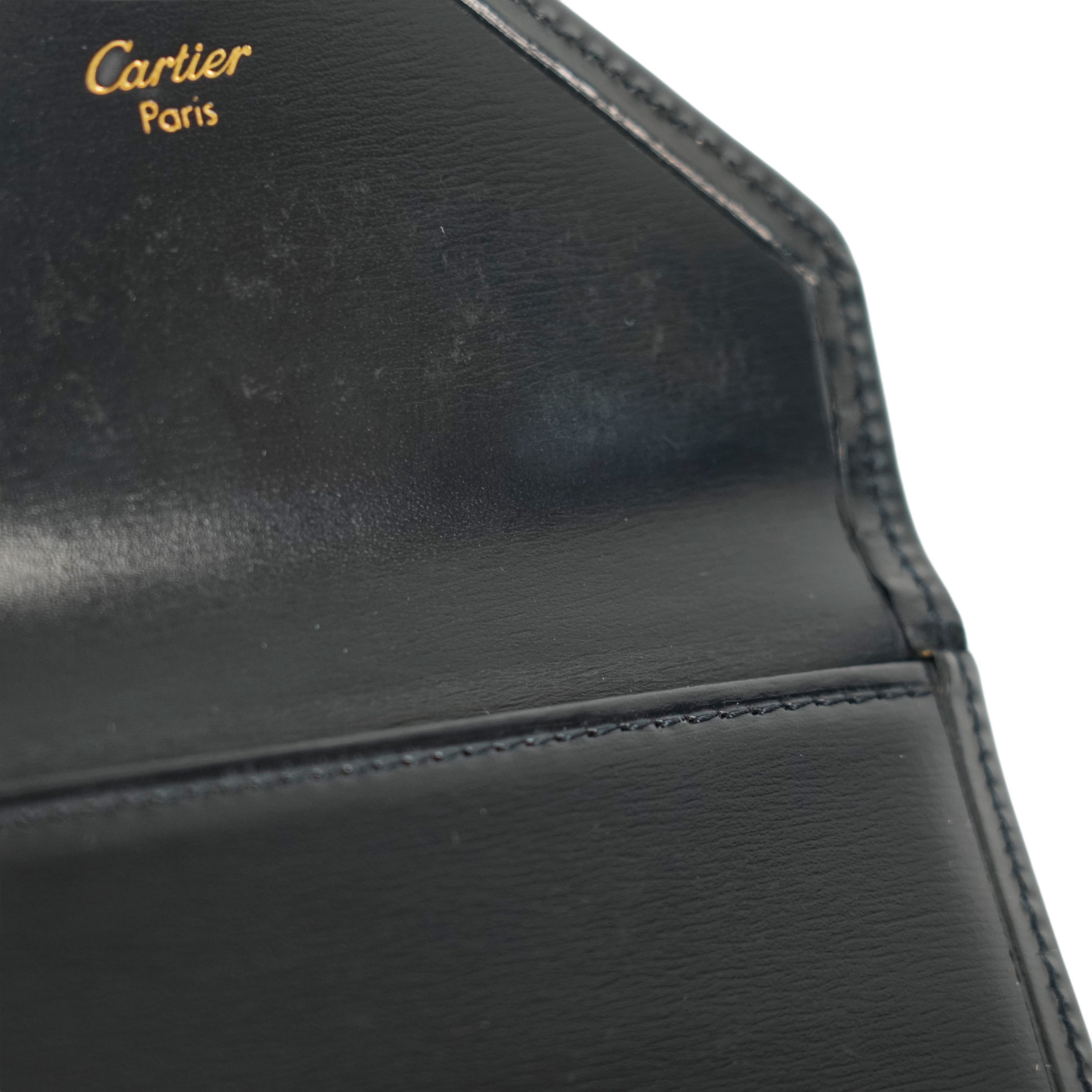 CARTIER Kiss Lock Tri-Fold Wallet
