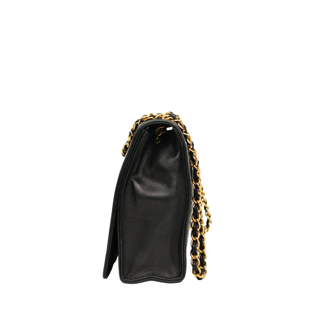 CHANEL 1986-1988Matelasse Chain Coco Mark Lambskin Shoulder Bag