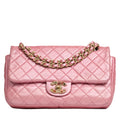 CHANEL 2010–2011 Crystal Logo Matelassé Chain Lambskin Shoulder Bag