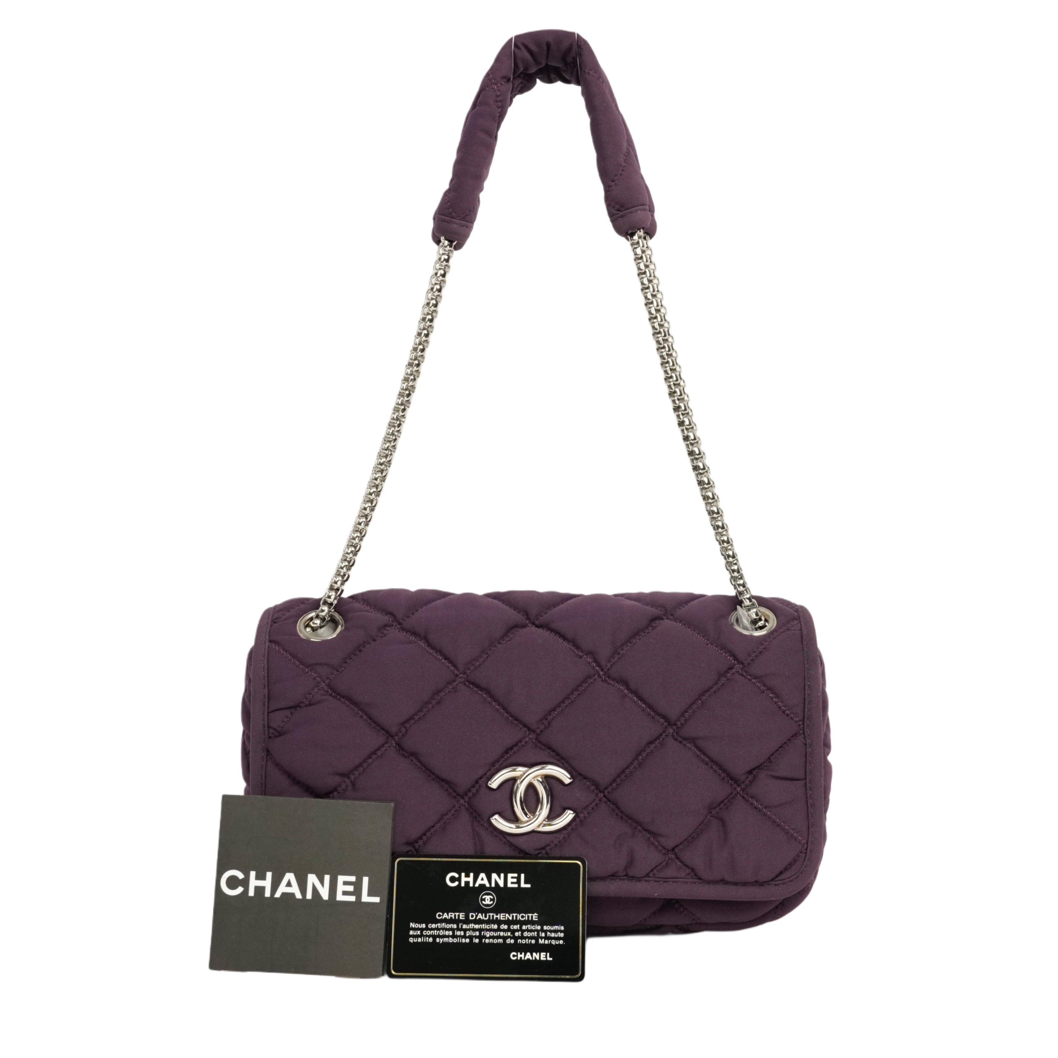 CHANEL 2008–2009 Matelassé Quilted Chain Shoulder Bag