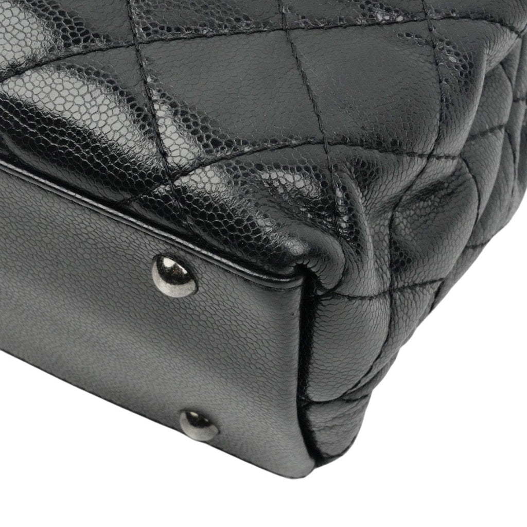 CHANEL 1991–1994 Matelassé Caviar Leather Shoulder Bag