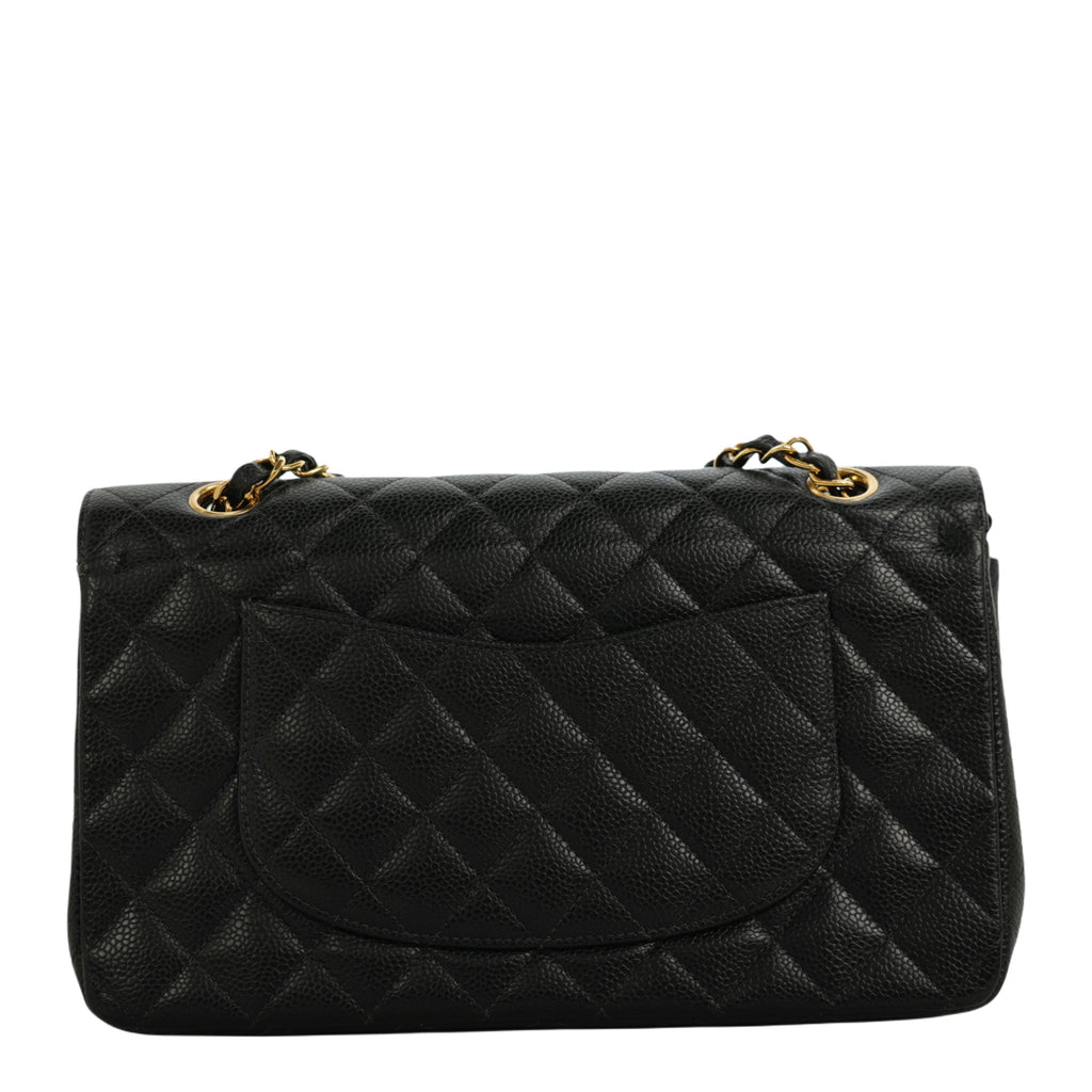 CHANEL 2004-2005 Matelassé 25W Chain Shoulder Bag in Caviar Skin