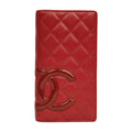 CHANEL 2009–2010 Cambon Coco Mark Matelassé Long Wallet