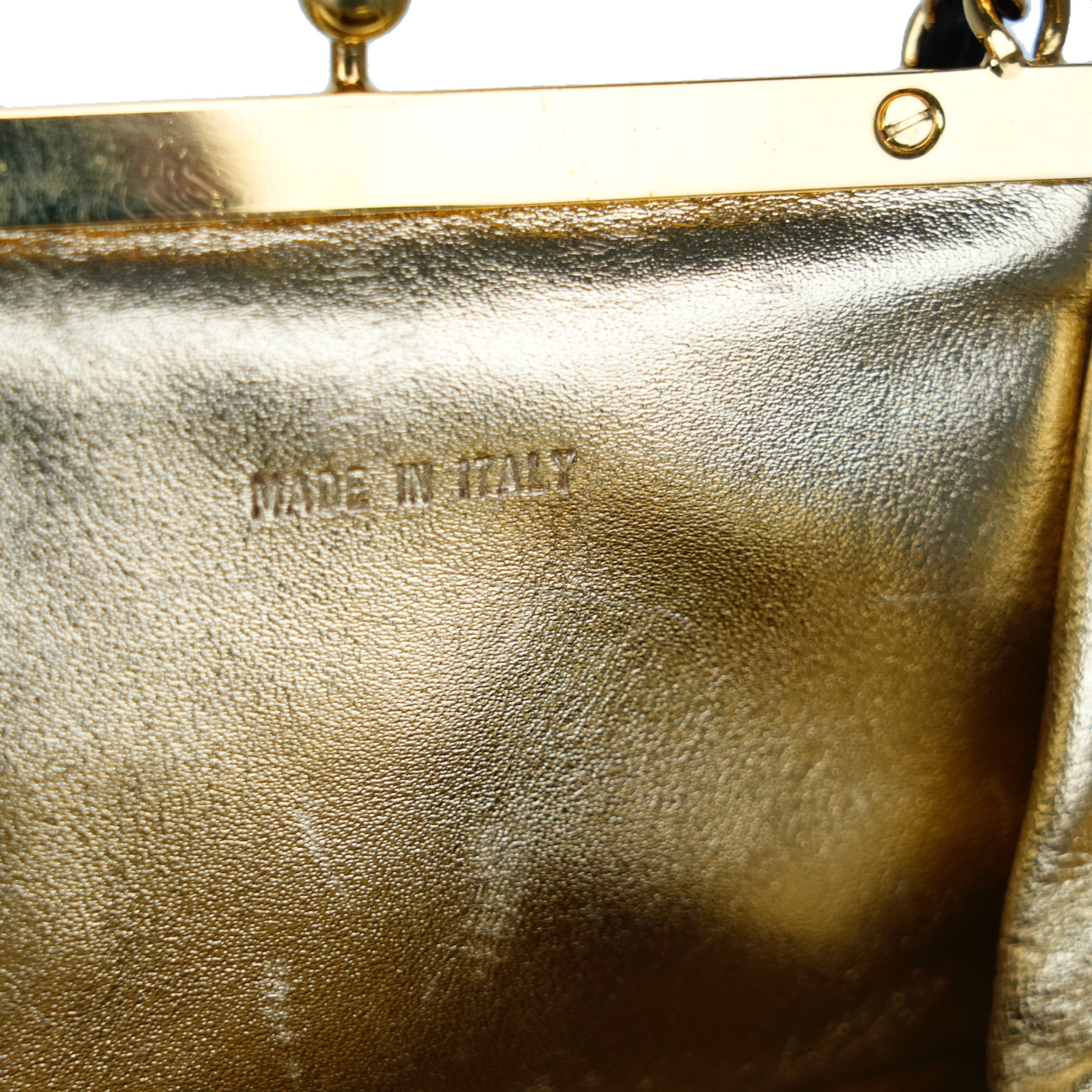 CHANEL 1996-1997 Chain Kiss Lock Shoulder Bag