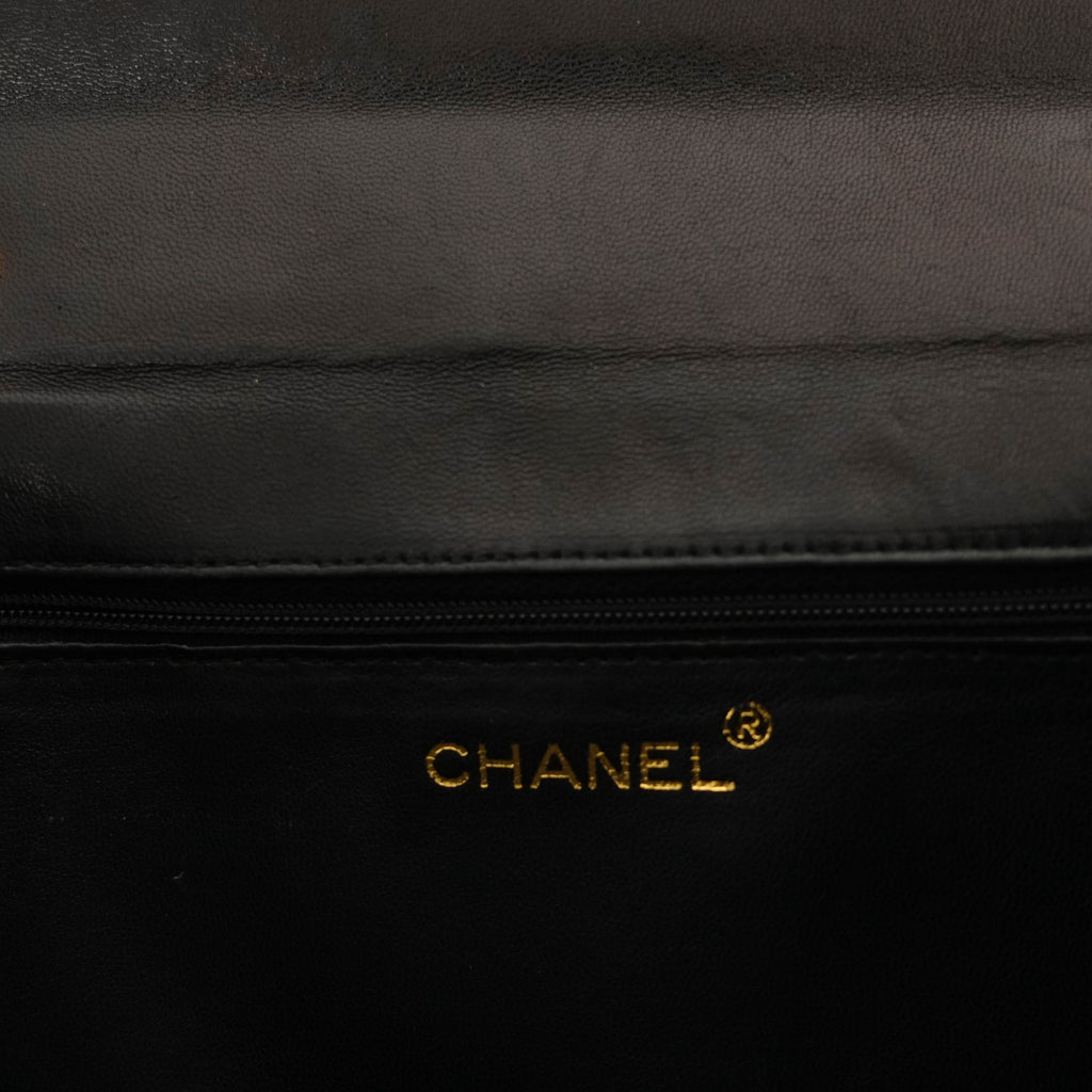 CHANEL 1986-1988Matelasse Chain Coco Mark Lambskin Shoulder Bag