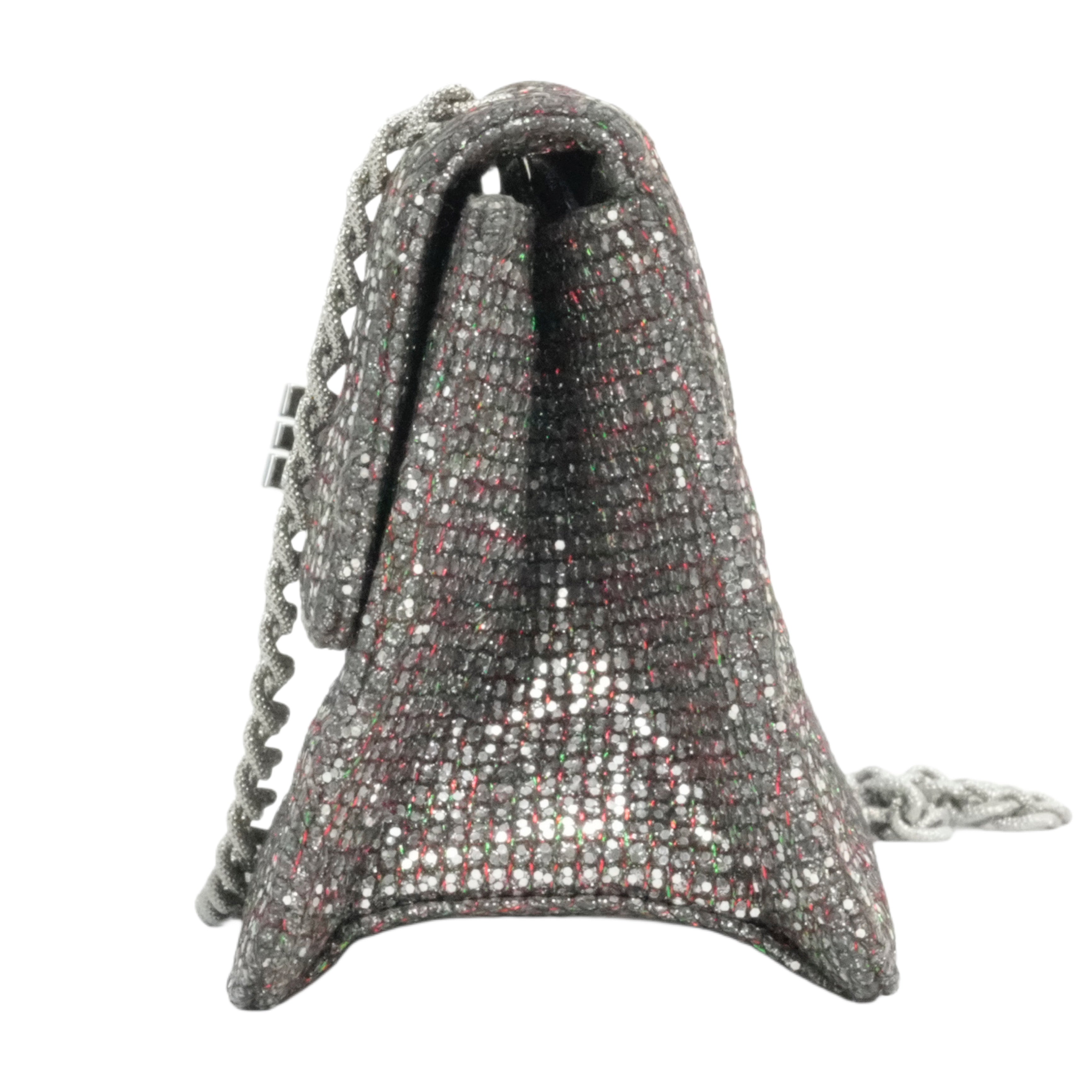 CHANEL 2010-2011 Matelassé 2.55 Chain Sequin Mini Shoulder Bag