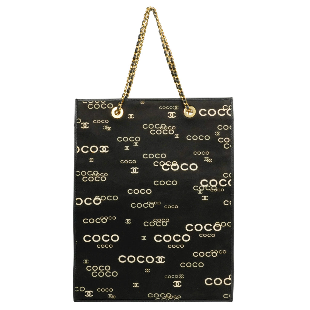 CHANEL 2002-2003 Coco Chain Tote Bag