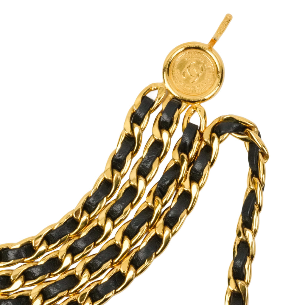 CHANEL Coco Mark Coin Triple Chain Belt