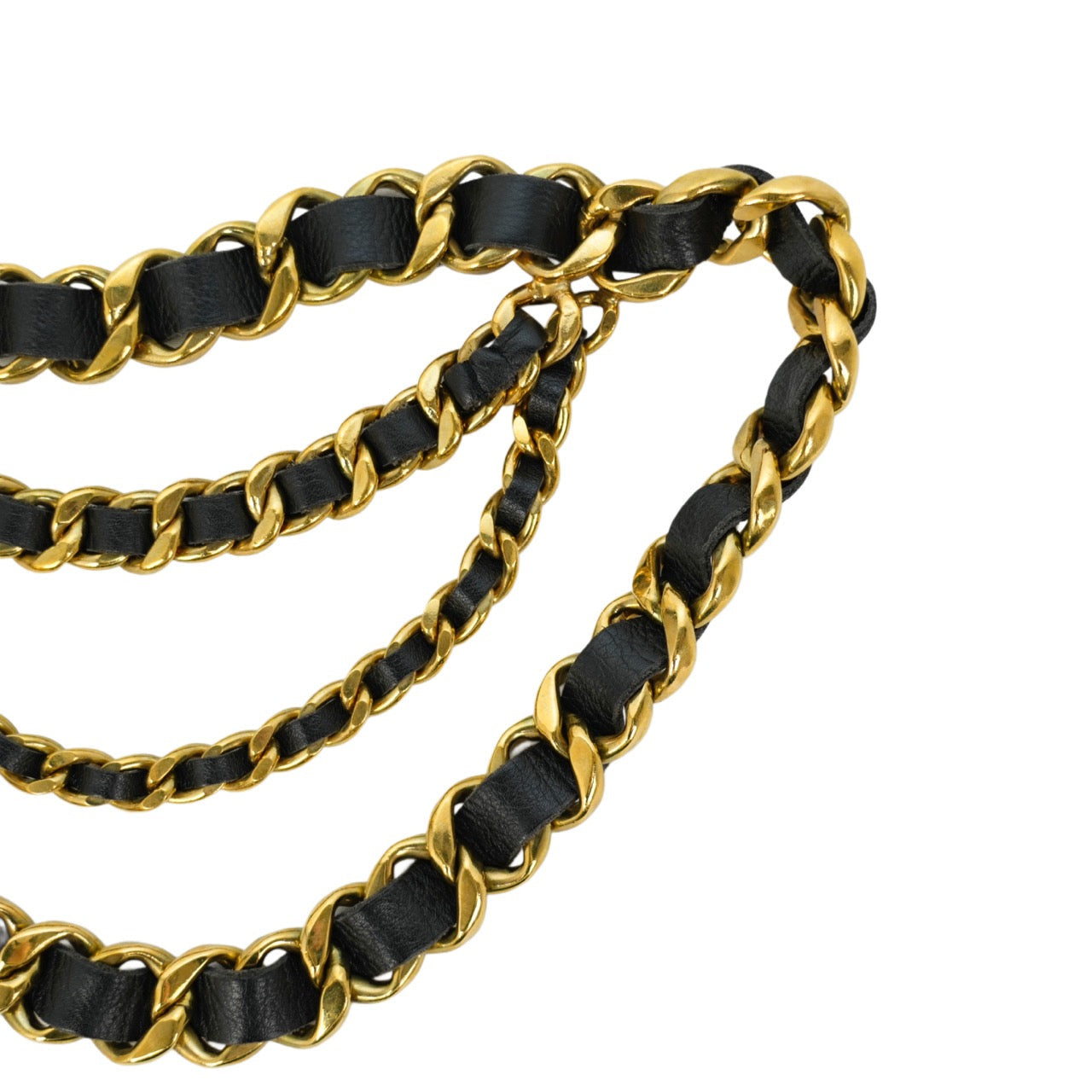 CHANEL Coco Mark Coin 3-Strand Chain Belt