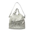 CHANEL 2008-2009 Punched Leather Handbag/Shoulder Bag 2Way