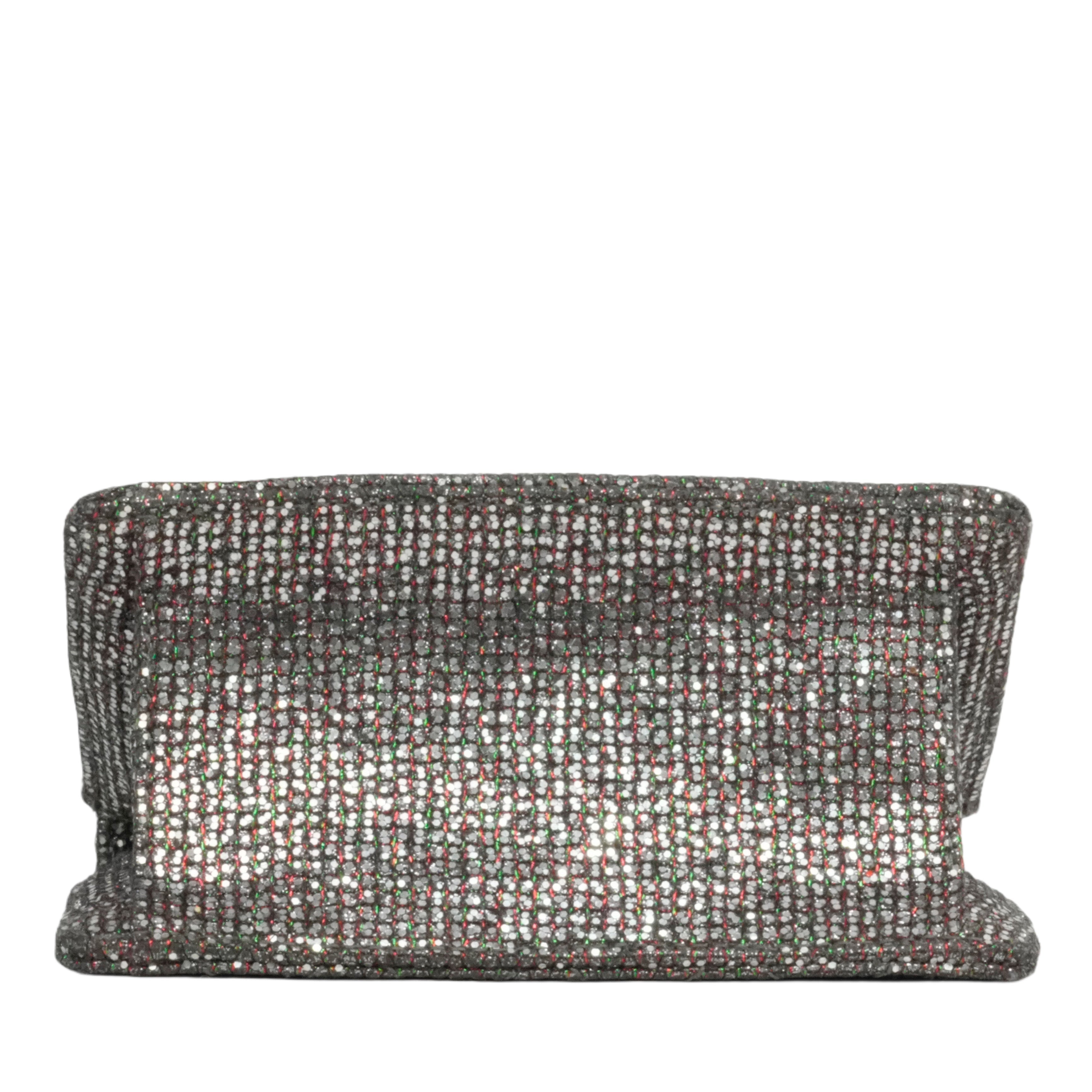 CHANEL 2010-2011 Matelassé 2.55 Chain Sequin Mini Shoulder Bag