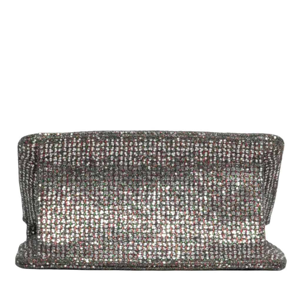 CHANEL 2010-2011 Matelassé 2.55 Chain Sequin Mini Shoulder Bag