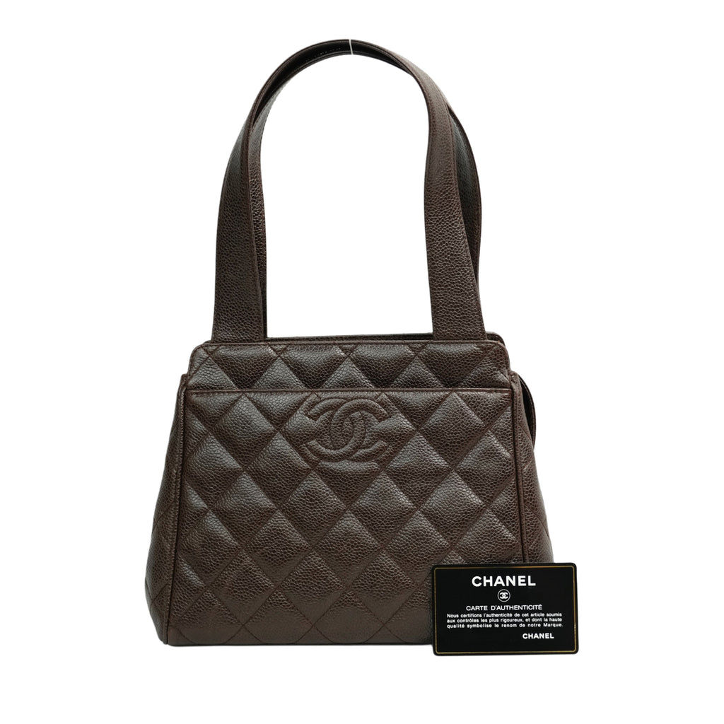 CHANEL 1996–1997 Matelasse Caviar Skin Handbag