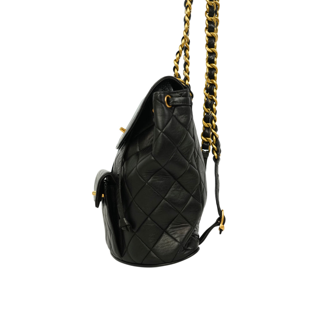 CHANEL 1994-1996 Matelassé Chain Lambskin Backpack