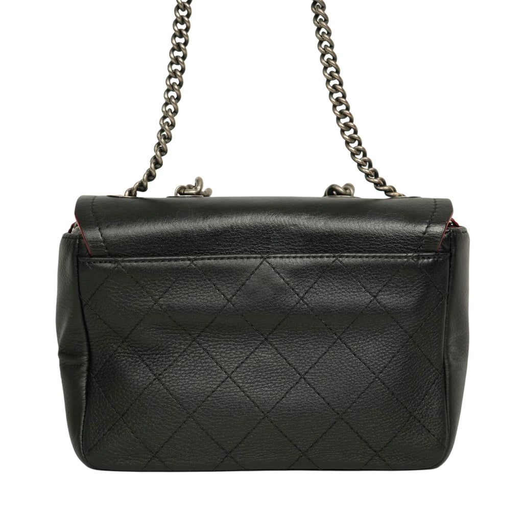CHANEL Coco Mark Chain Aged Metal Hardware Handbag / Shoulder Bag