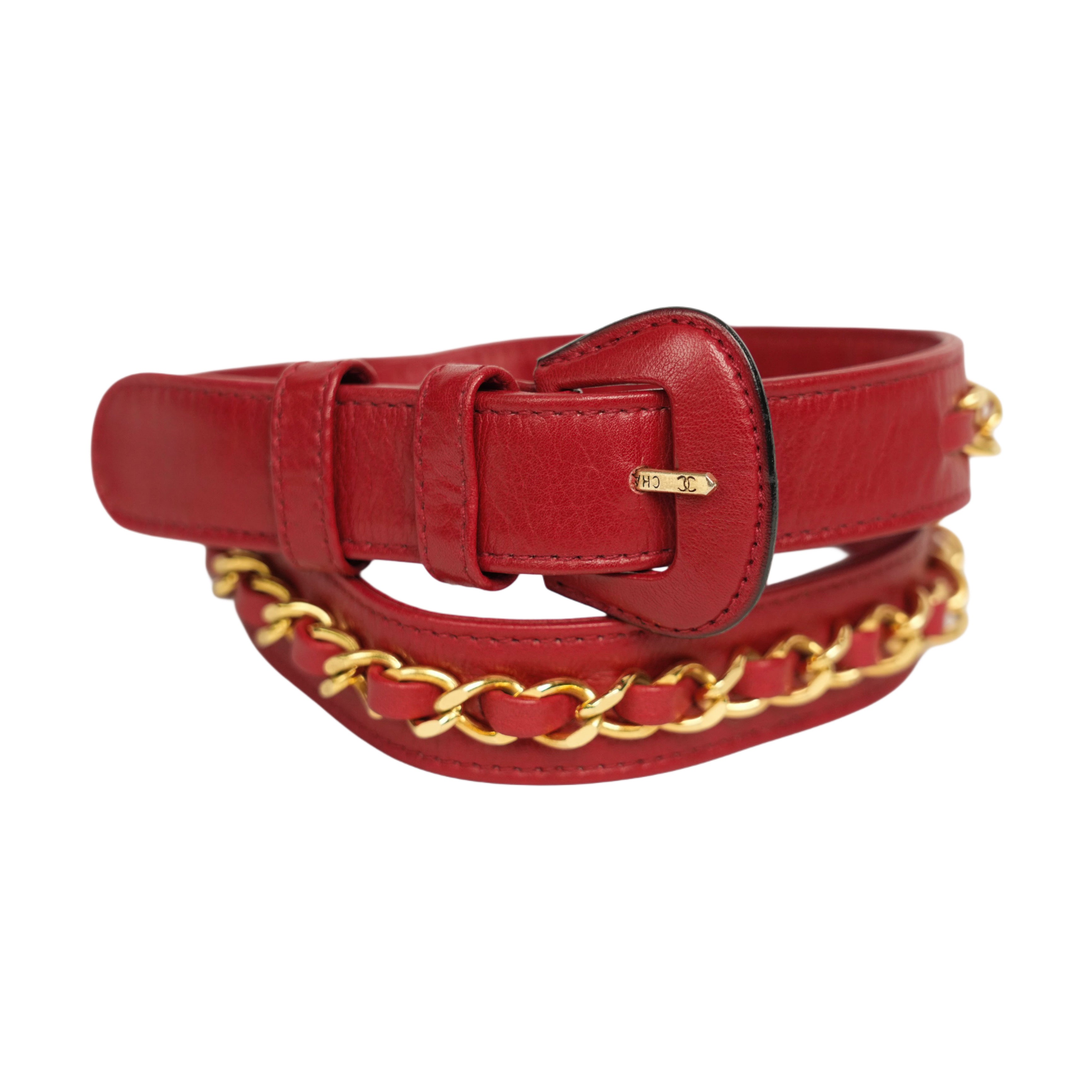 CHANEL Coco Mark Chain Buckle Belt