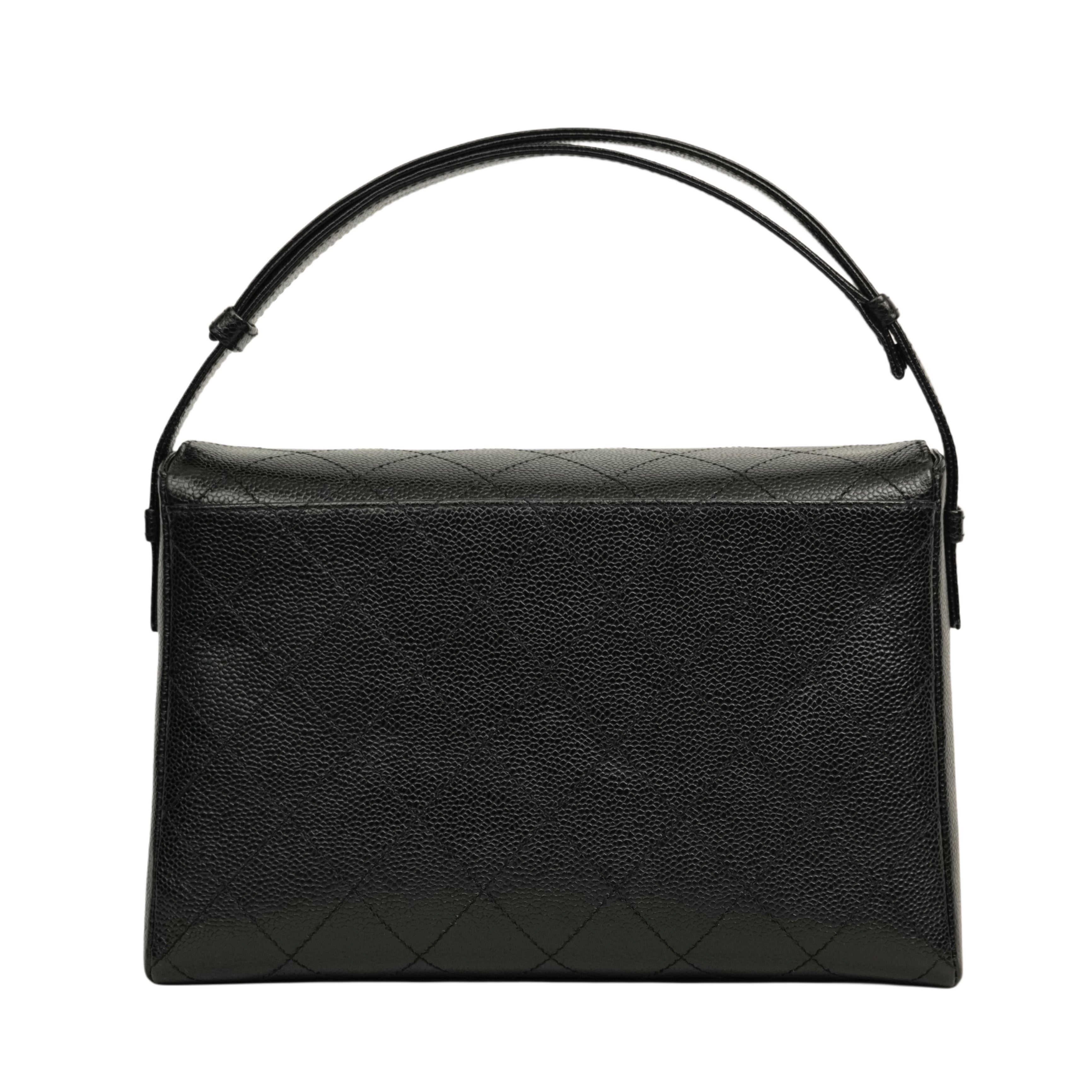 CHANEL 1997–1999 Matelasse Caviar Skin Shoulder Bag/Handbag 2Way
