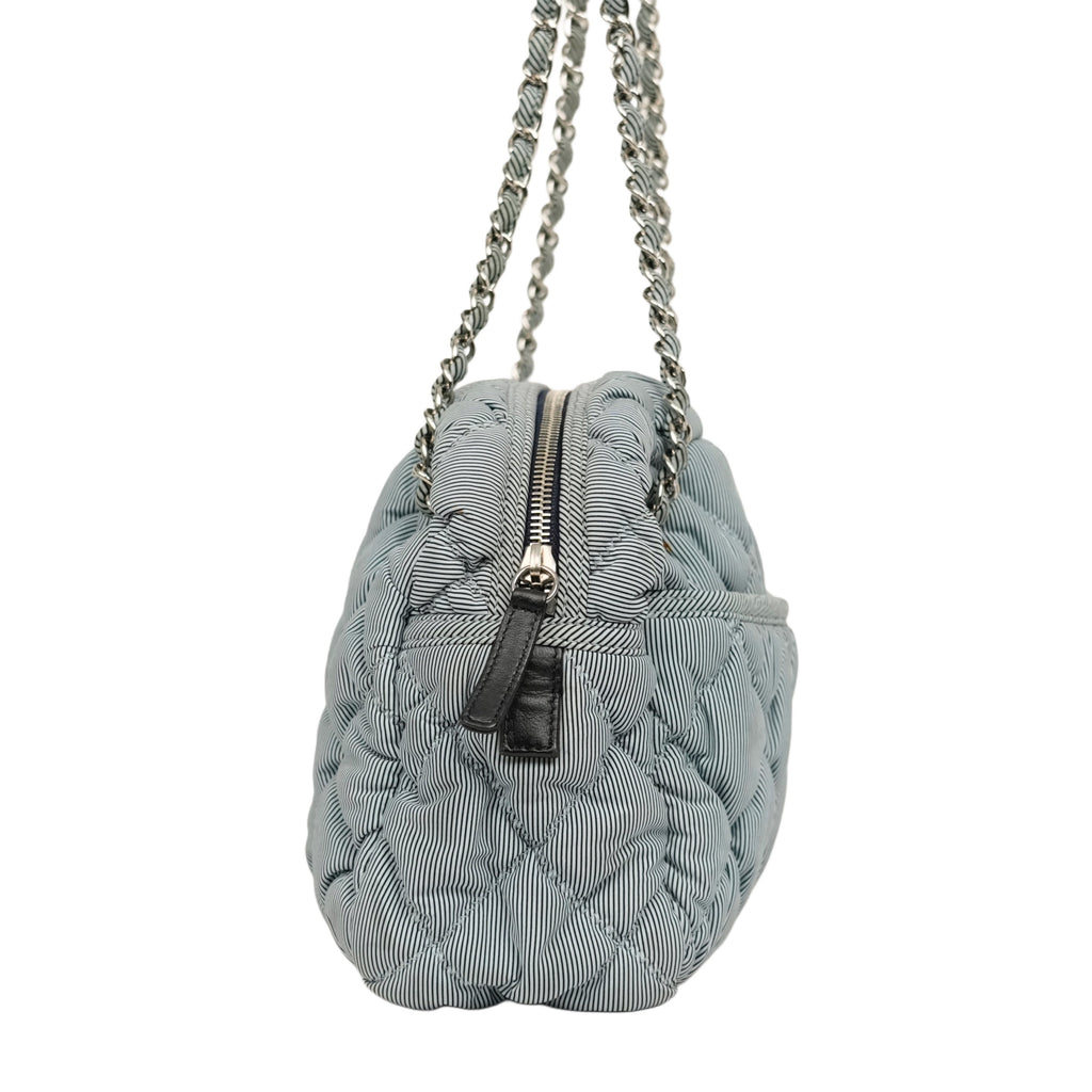 CHANEL 2009–2010 Coco Mark Bubble Quilted Chain Shoulder Bag
