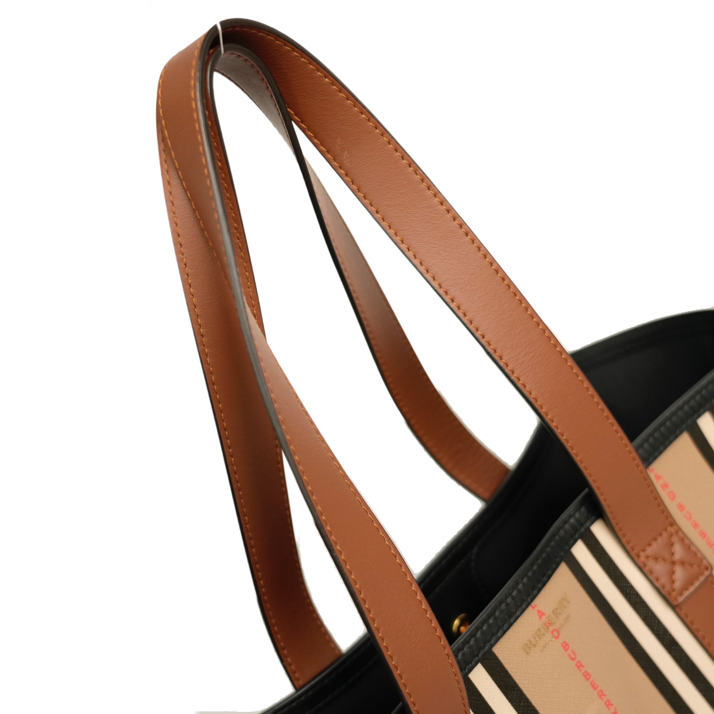 BURBERRY Stripe Tote Bag