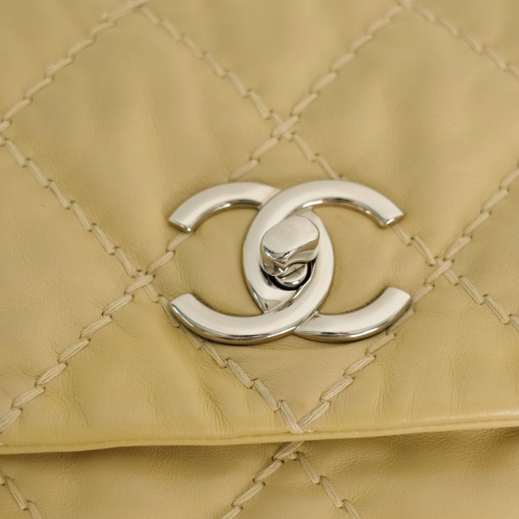 CHANEL 2012–2013 Matelassé Coco Mark Chain Shoulder Bag