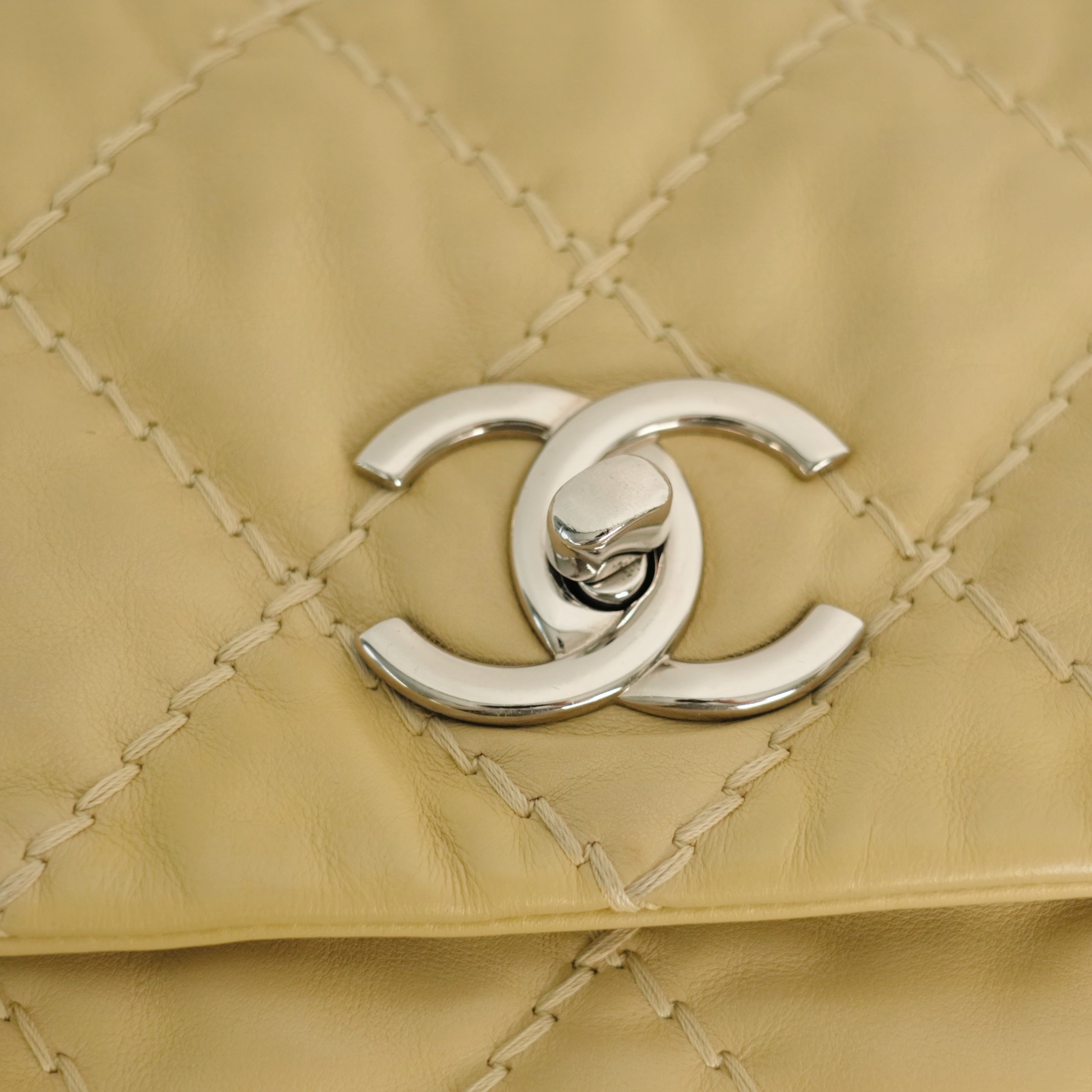 CHANEL 2012–2013 Matelassé Coco Mark Chain Shoulder Bag