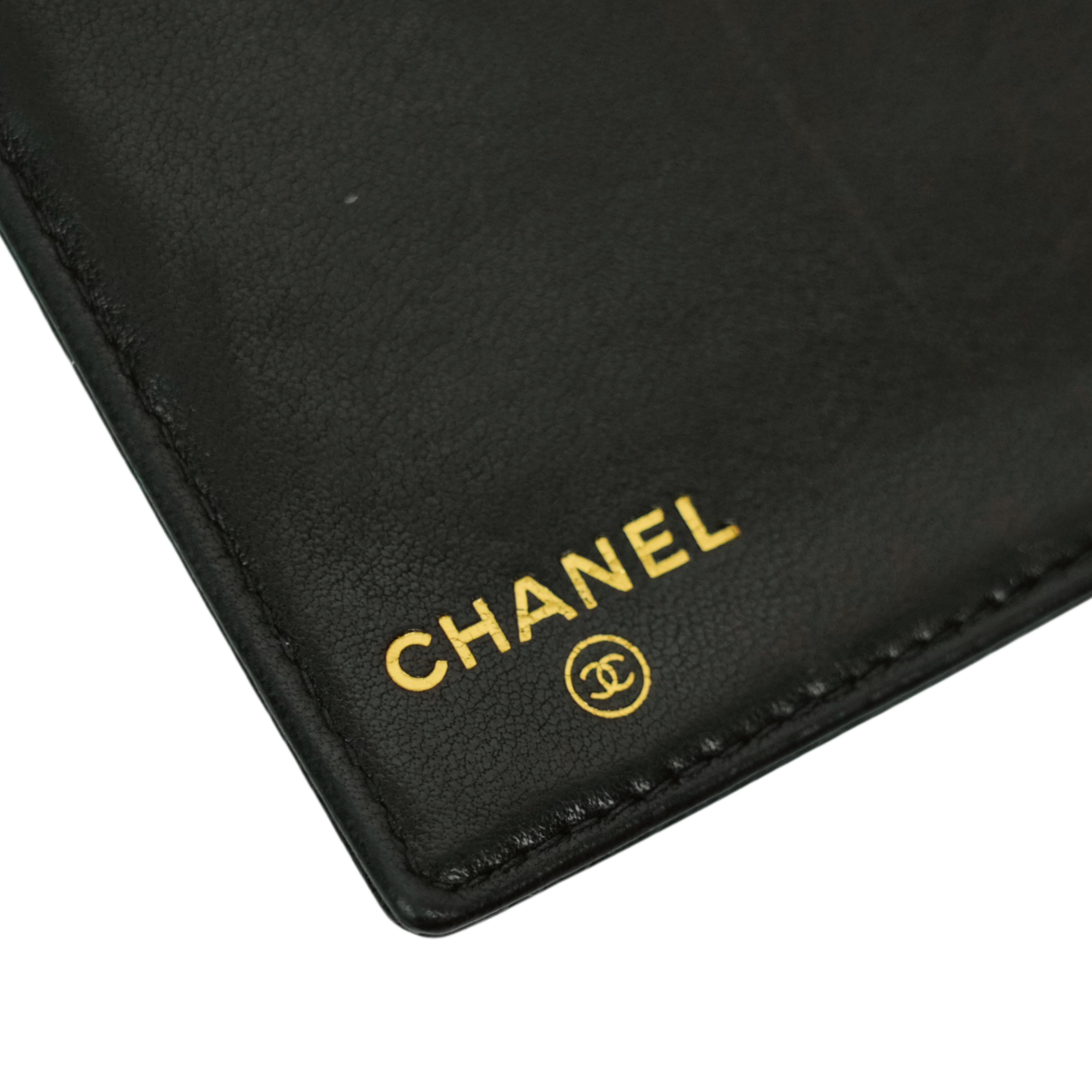 CHANEL 2003-2004 Coco Mark Caviar Skin Long Wallet