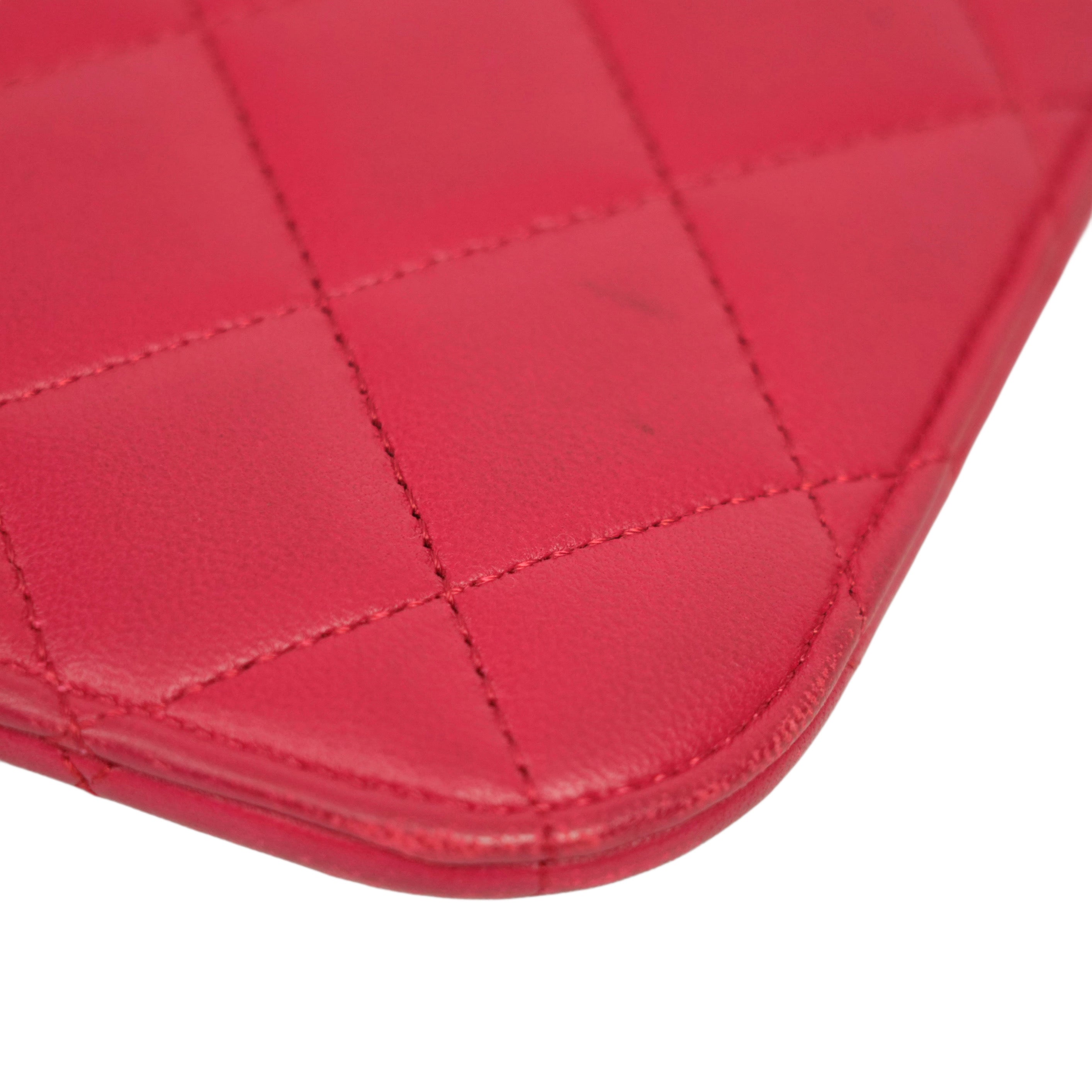 CHANEL 2011 Coco Mark Matelasse Lambskin iPad Case