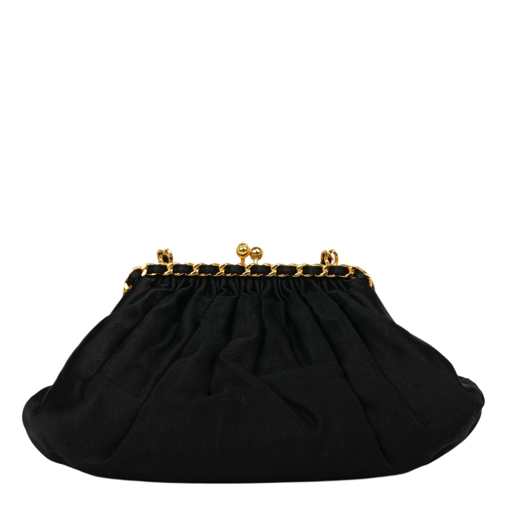 CHANEL 1996-1997 Chain Kiss Lock Shoulder Bag