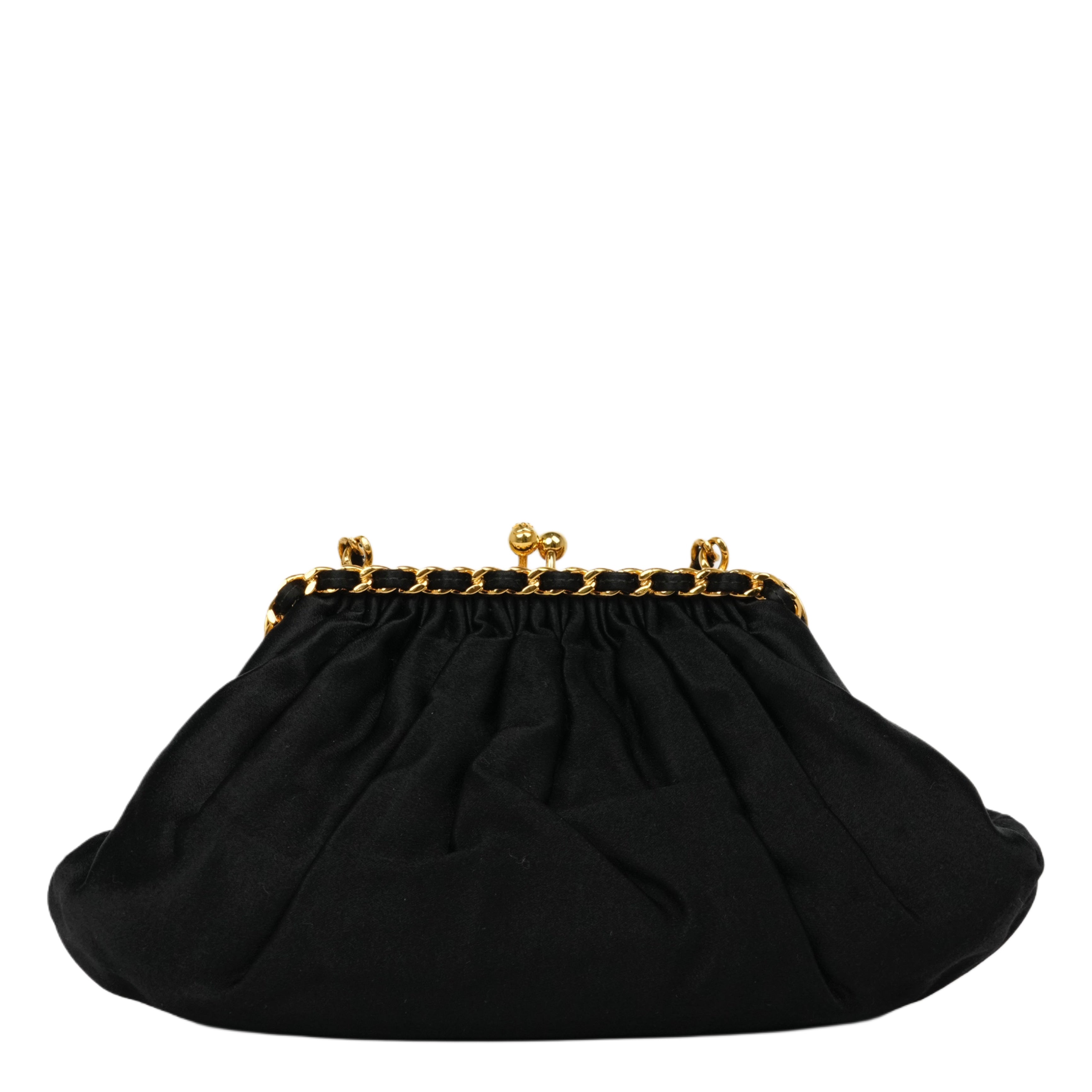 CHANEL 1996-1997 Chain Kiss Lock Shoulder Bag