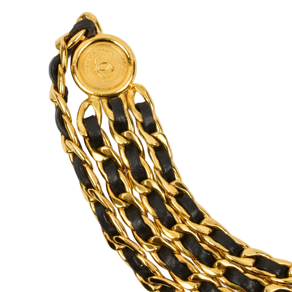 CHANEL Coco Mark Coin Triple Chain Belt