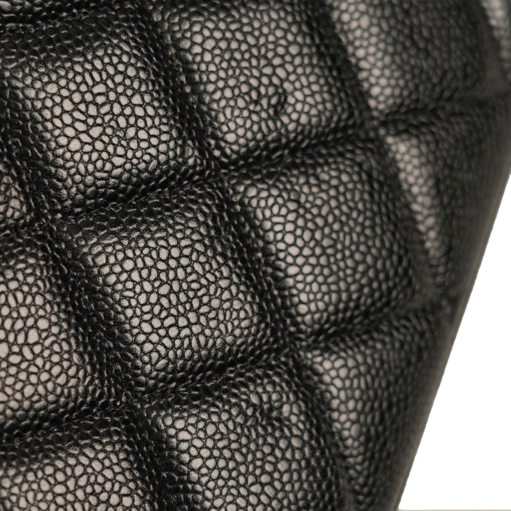 CHANEL 1994–1996 Coco Mark Matelassé Caviar Skin Shoulder Bag