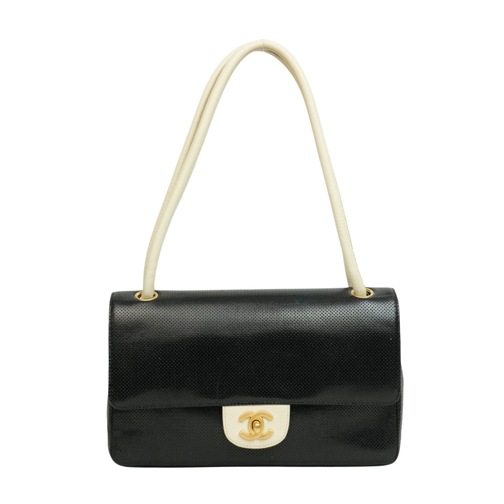 CHANEL 2000-2002 Coco Mark Punching Shoulder Bag