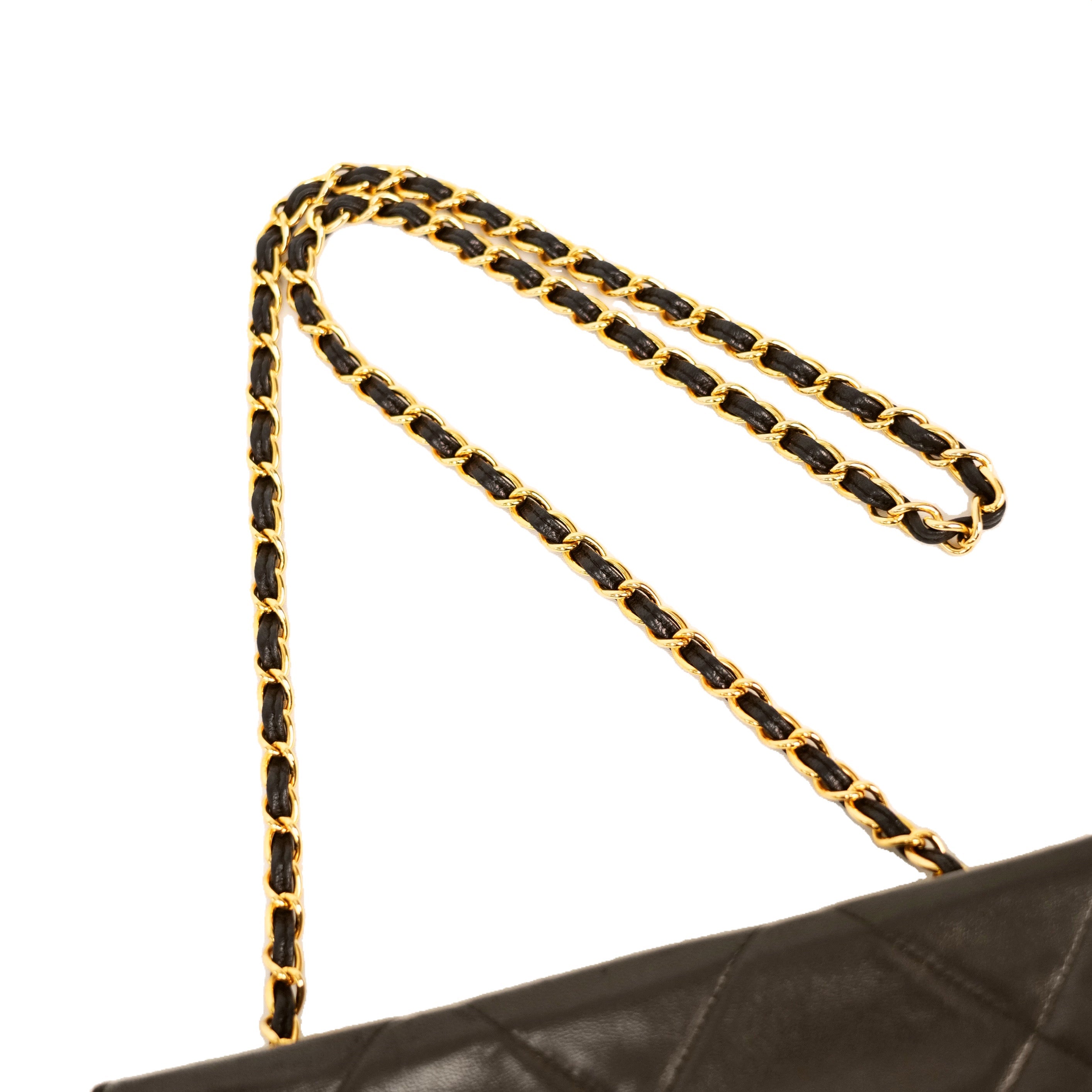 CHANEL 1986-1988Matelasse Chain Coco Mark Lambskin Shoulder Bag