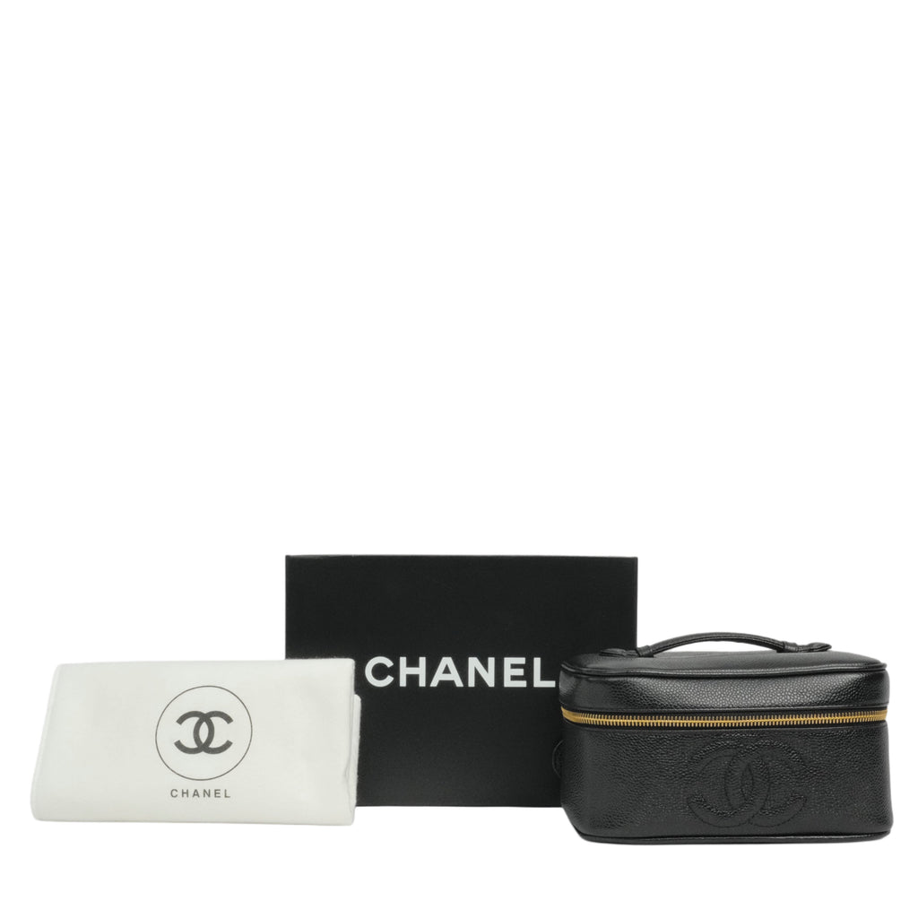 CHANEL 1994-1996 Vanity Caviar Skin Handbag