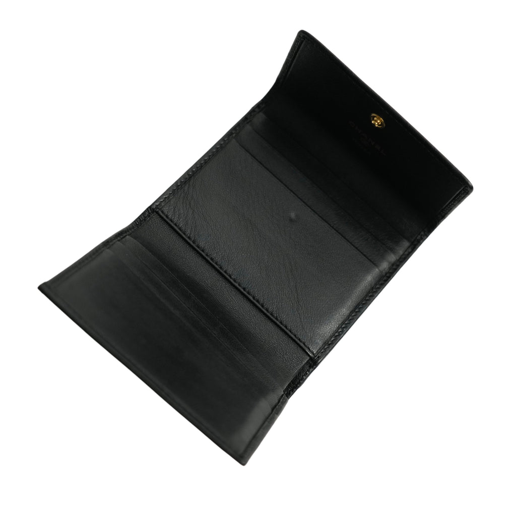 CHANEL 2004–2005 Ginza Limited Camellia Trifold Wallet