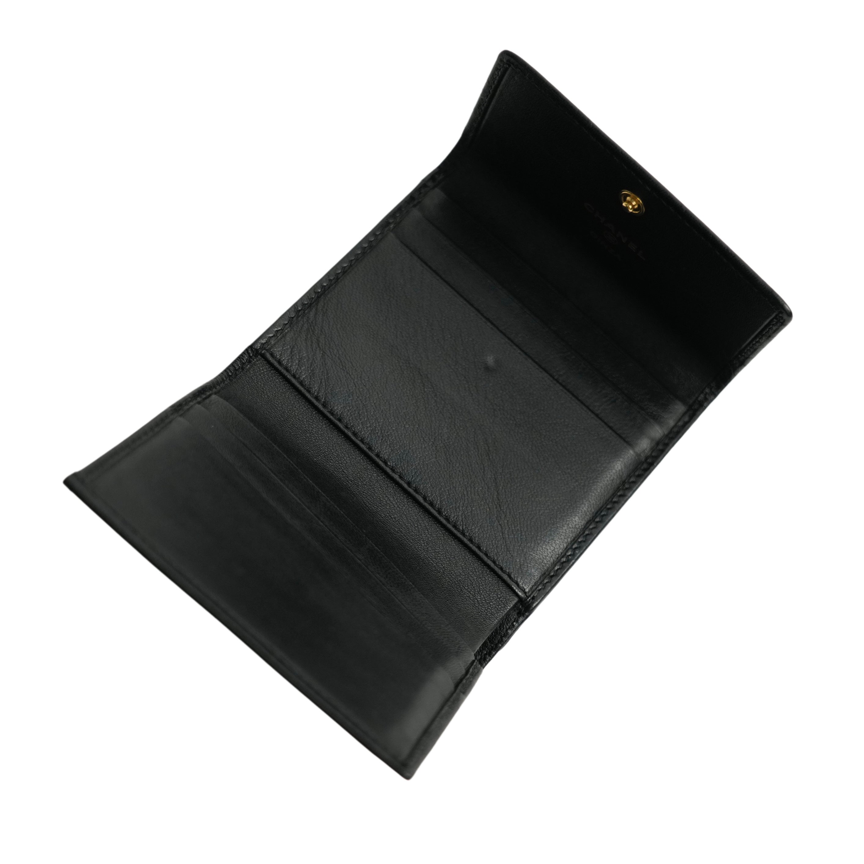 CHANEL 2004–2005 Ginza Limited Camellia Trifold Wallet