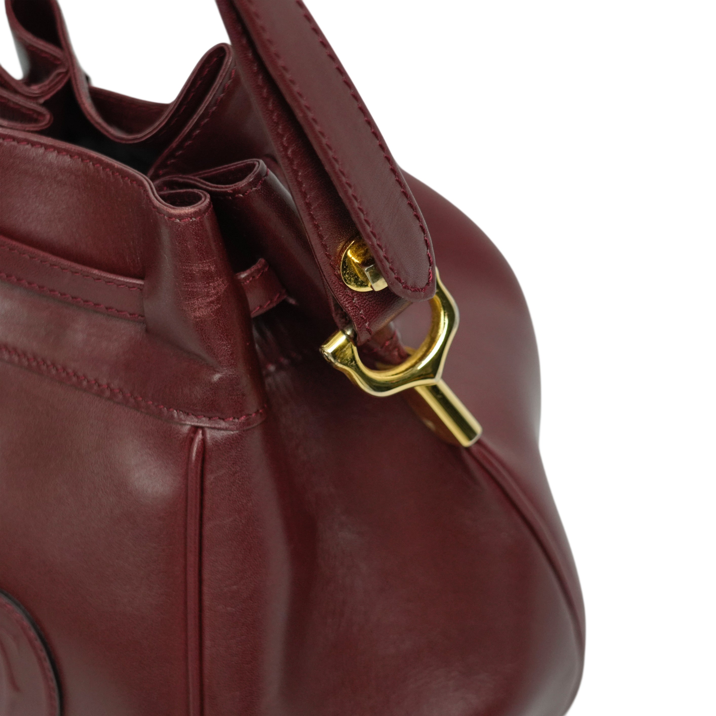 CARTIER Mustline Kinchaku-Type Shoulder Bag