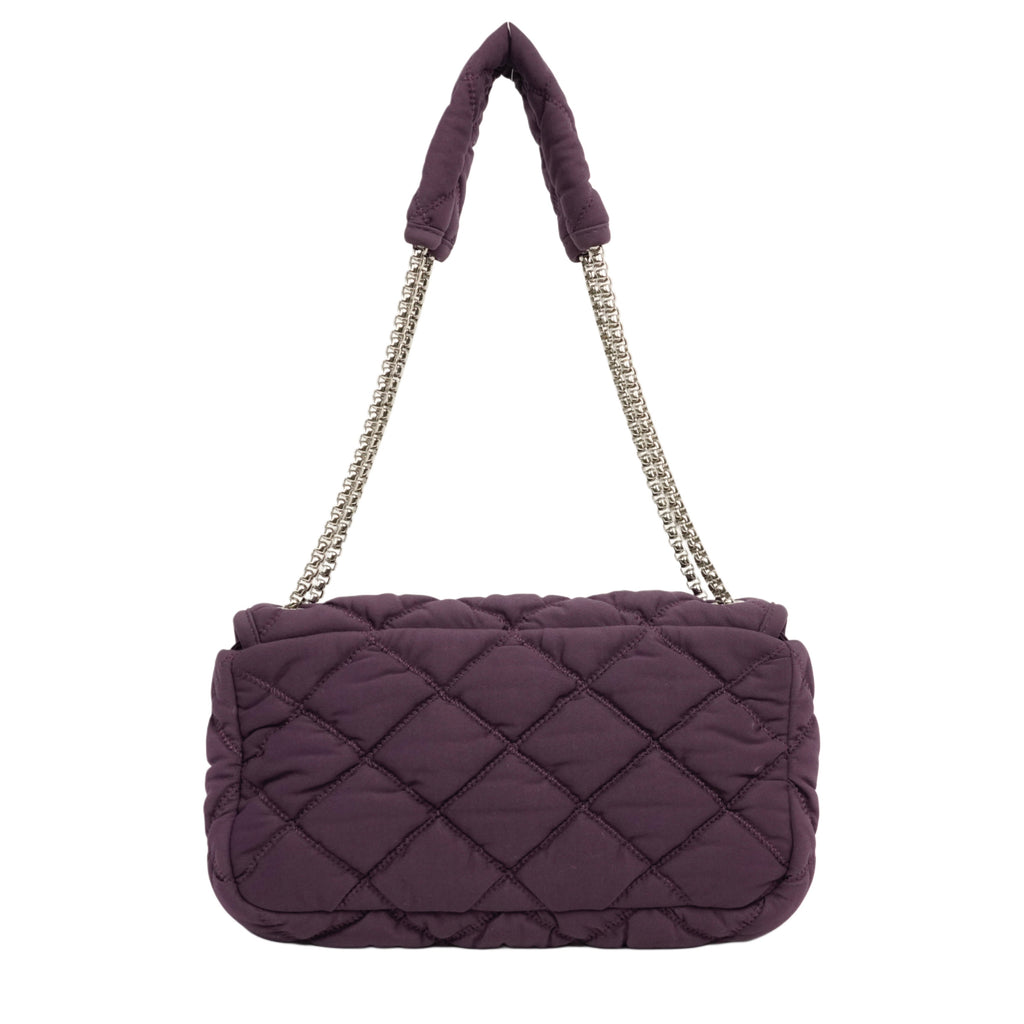 CHANEL 2008–2009 Matelassé Quilted Chain Shoulder Bag