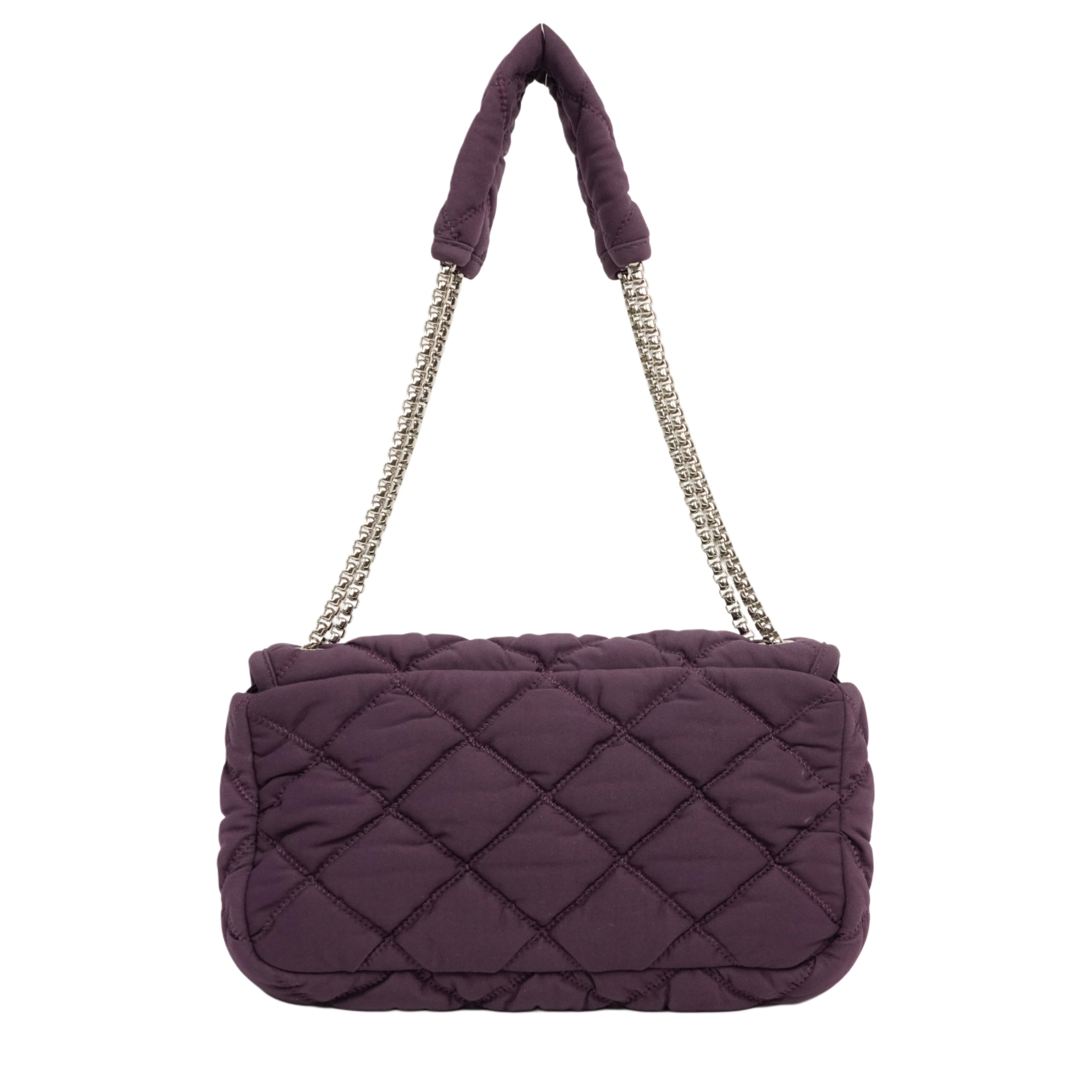 CHANEL 2008–2009 Matelassé Quilted Chain Shoulder Bag
