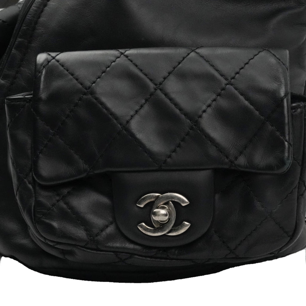 CHANEL 2012-2013 Matelassé Chain Lambskin Backpack
