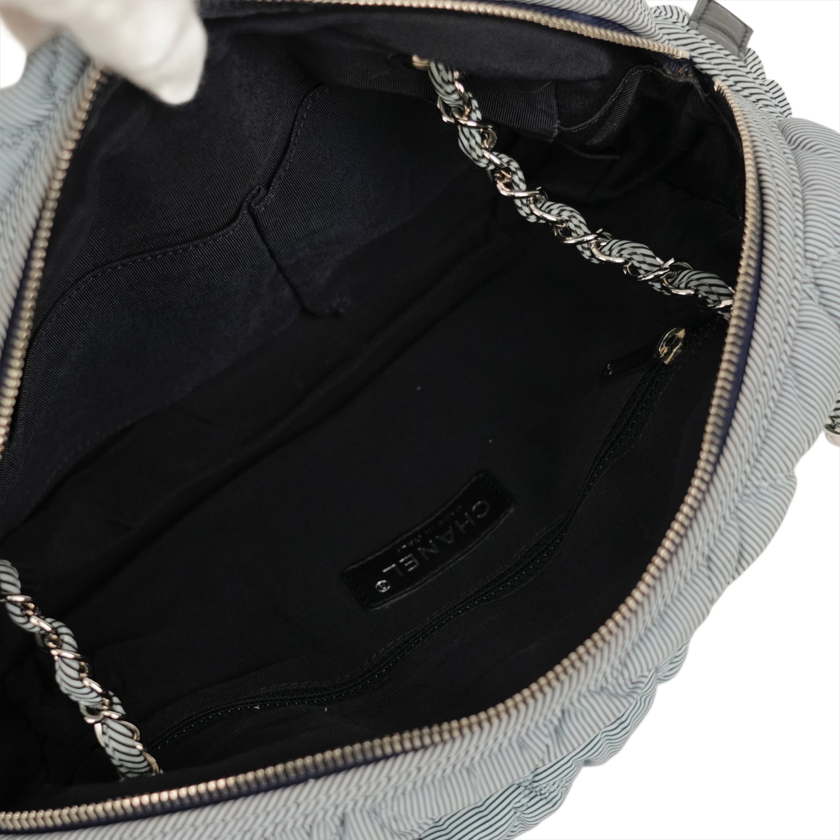 CHANEL 2009–2010 Coco Mark Bubble Quilted Chain Shoulder Bag