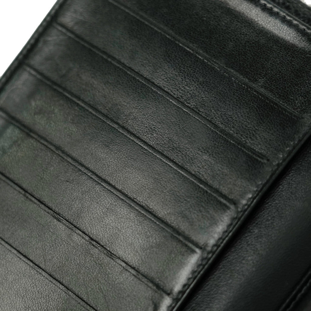 CHANEL 2003–2004 Coco Mark Caviar Skin Bifold Long Wallet
