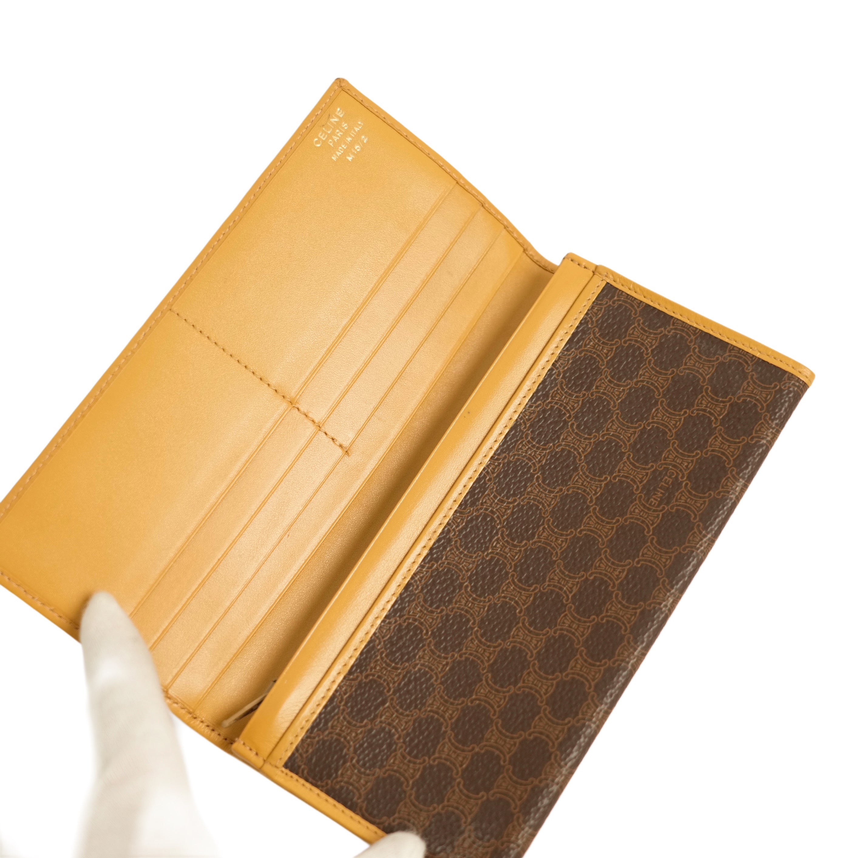 CELINE Macadam Bi-Fold Long Wallet