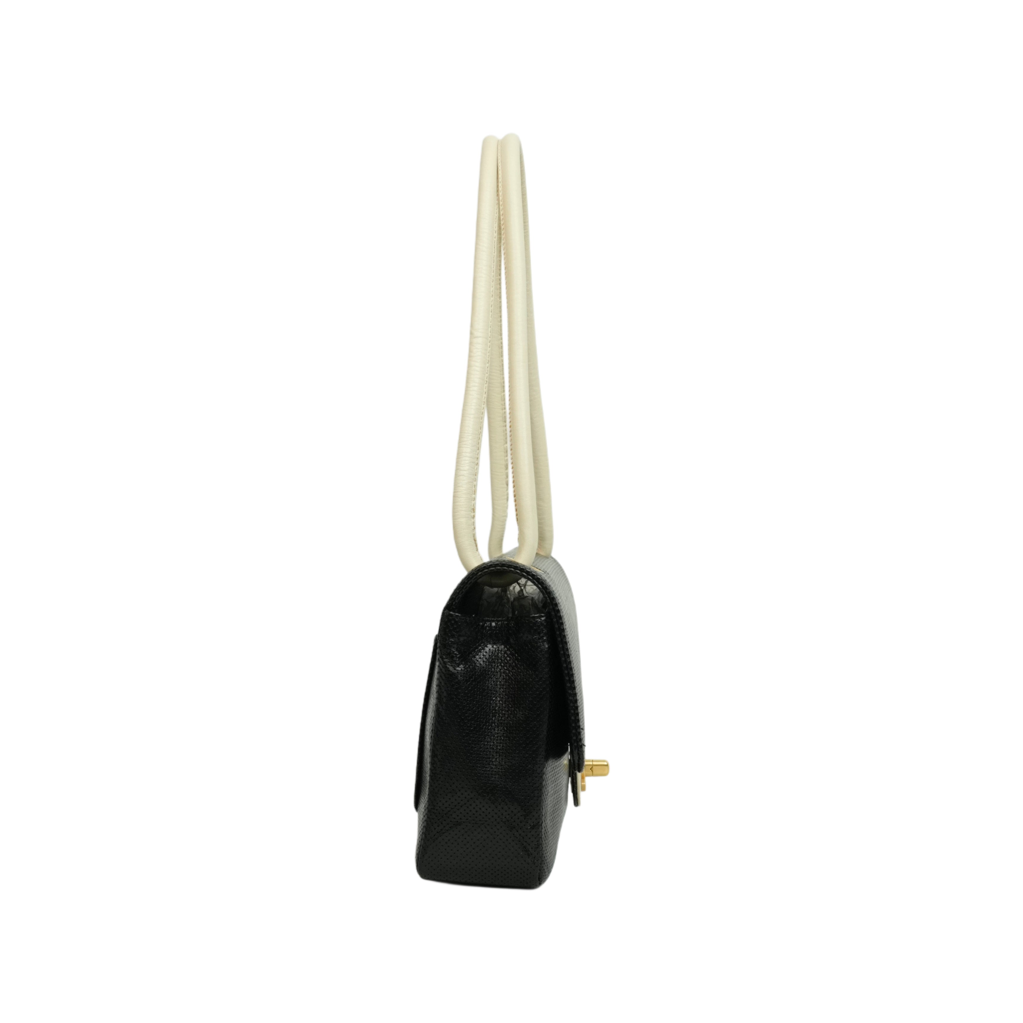 CHANEL 2000-2002 Coco Mark Punching Shoulder Bag