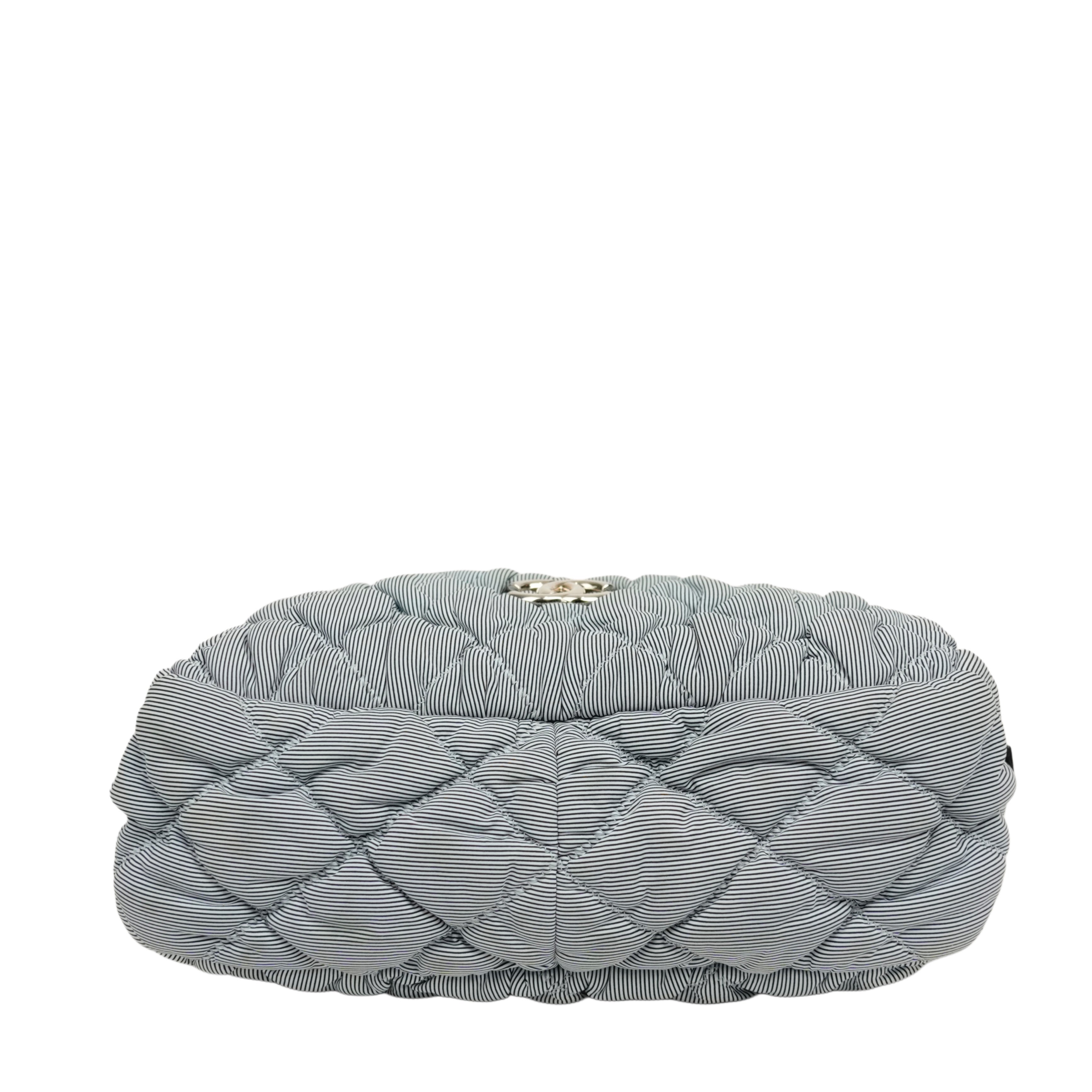CHANEL 2009–2010 Coco Mark Bubble Quilted Chain Shoulder Bag
