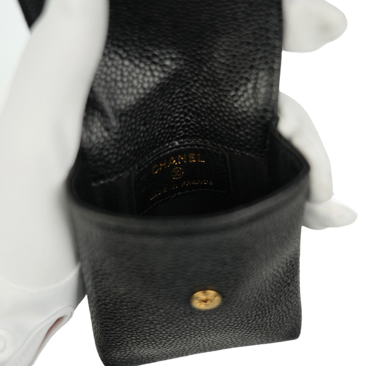 CHANEL 2008–2009 Caviar Leather Cigarette Case