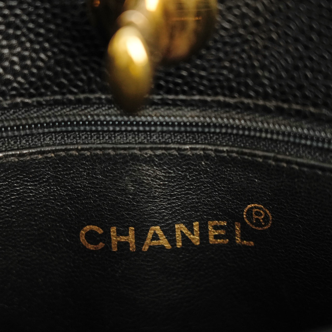 CHANEL 1997–1999 Coco Mark Matelassé Caviar Skin Tote Bag / Shoulder Bag