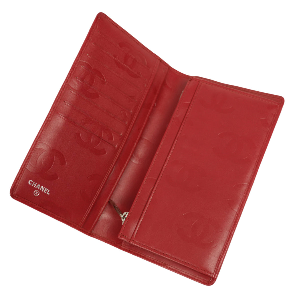 CHANEL 2009–2010 Cambon Coco Mark Matelassé Long Wallet