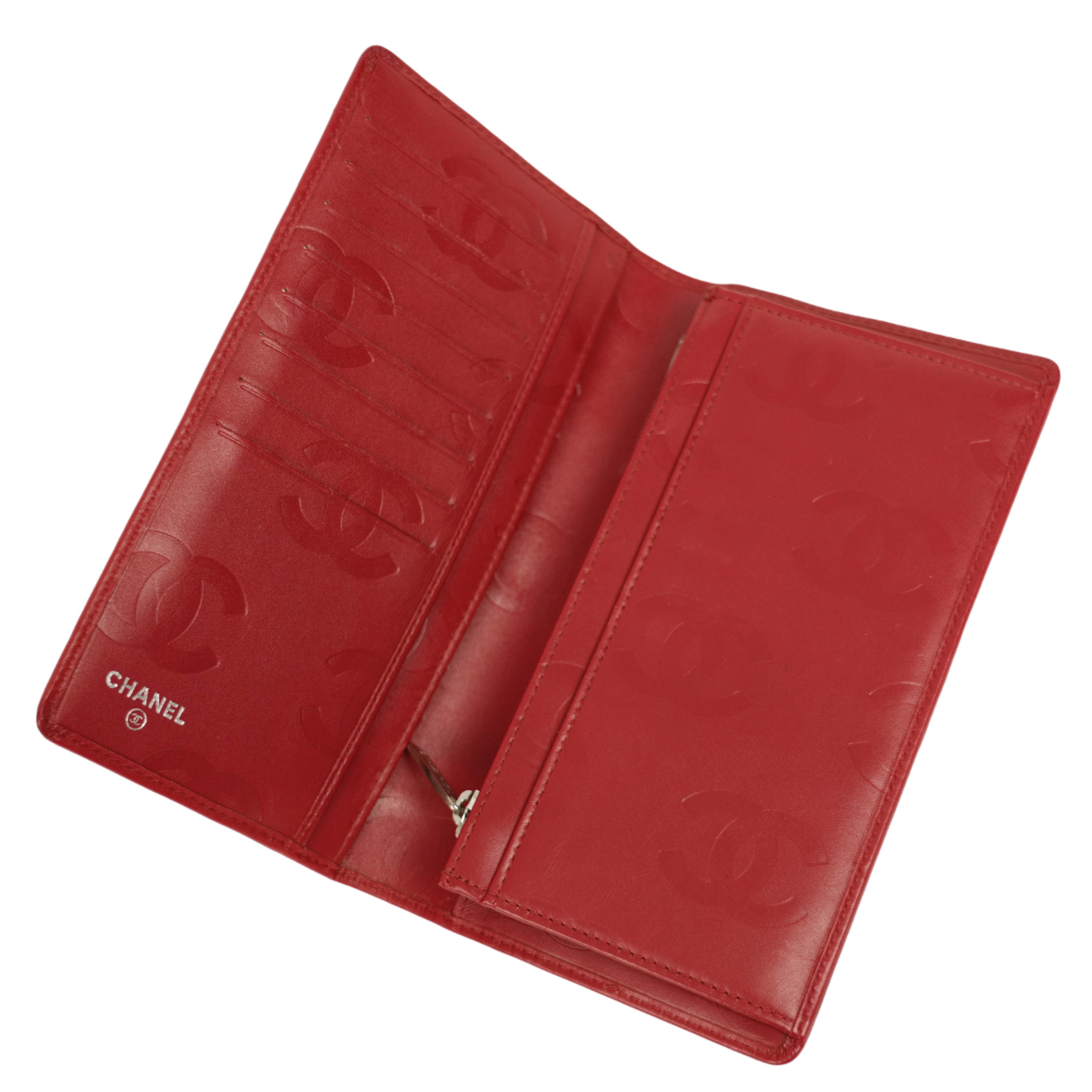 CHANEL 2009–2010 Cambon Coco Mark Matelassé Long Wallet