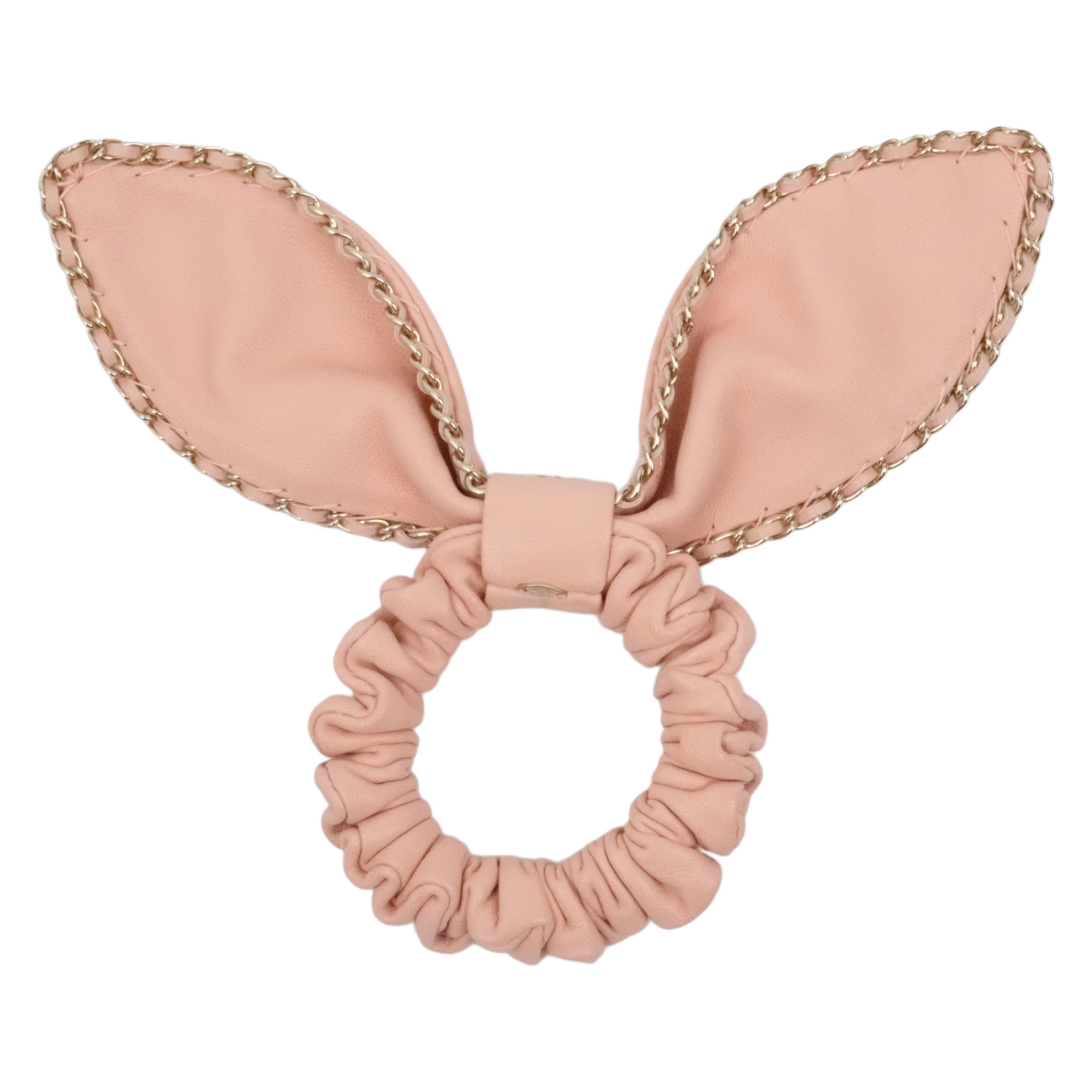 CHANEL  Leather Hair Scrunchie